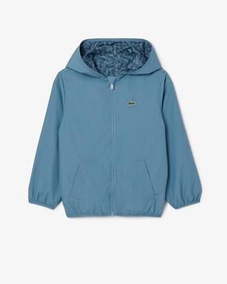 Chaqueta con cremallera de tafetán reversible