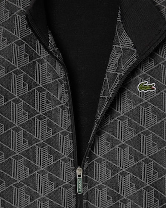 Sudadera de cuello alto con cremallera Paris con monograma
