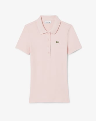 Polo de corte ajustado L.12.D de canalé de algodón
