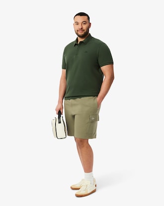 Pantal&oacute;n corto cargo de felpa de algod&oacute;n