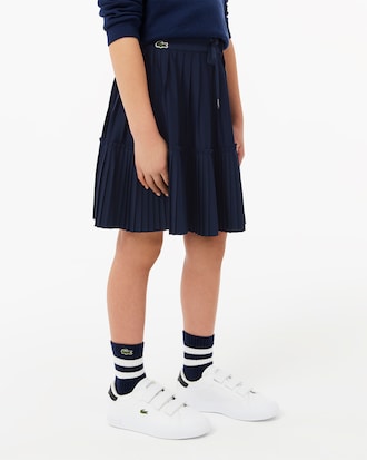 Falda plisada de punto jersey