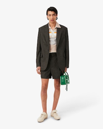 Polo de piqu&eacute; de rayas de corte ajustado Runway