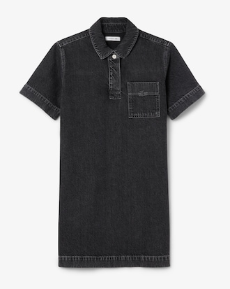 Vestido de denim de algodón oversized