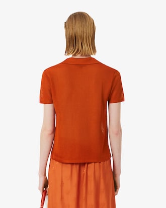 Polo de piqu&eacute; satinado de corte ajustado Runway