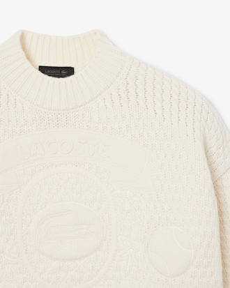 Jersey de lana con insignia bordada Runway