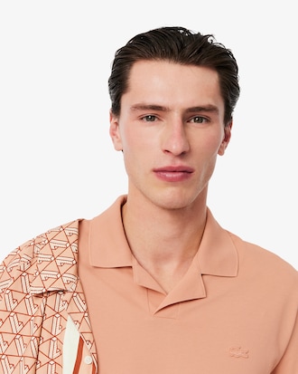 Polo de corte clásico Paris con cuello abierto