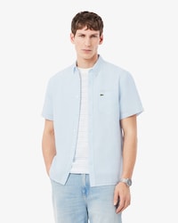Camisa de lino de manga corta