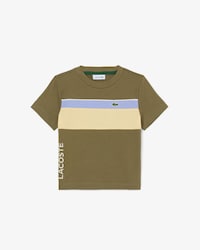 Camiseta de algodón con bloques de color