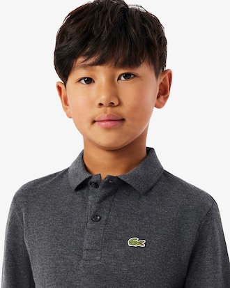 Camisa polo de manga larga de petit piqu&eacute;