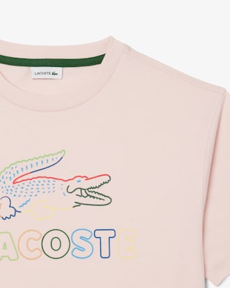 Camiseta de algod&oacute;n con estampado oversized   