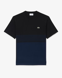 Camiseta de punto jersey de rayas con bloques de color
