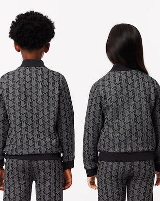 Sudadera de cuello alto con cremallera Paris con monograma
