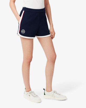 Pantal&oacute;n corto de piqu&eacute; el&aacute;stico cl&aacute;sico de tenis