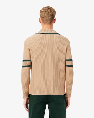 Jersey con cuello polo de rayas inspirado en los archivos