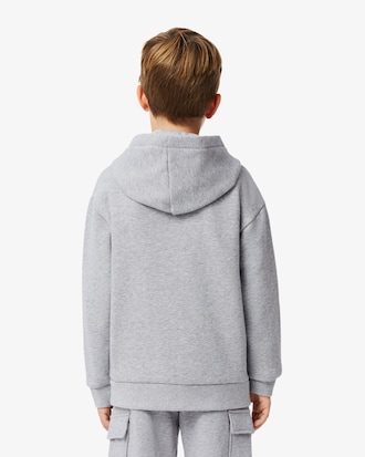 Sudadera de felpa con estampado en contraste