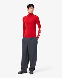 Pantal&oacute;n sastre de jacquard de corte recto Runway