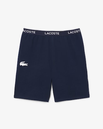 Pantalón corto de pijama de felpa de corte recto