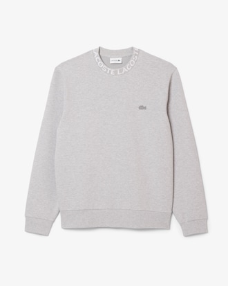 Sudadera de punto jersey con detalles de marca de jacquard