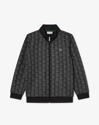Sudadera de cuello alto con cremallera Paris con monograma