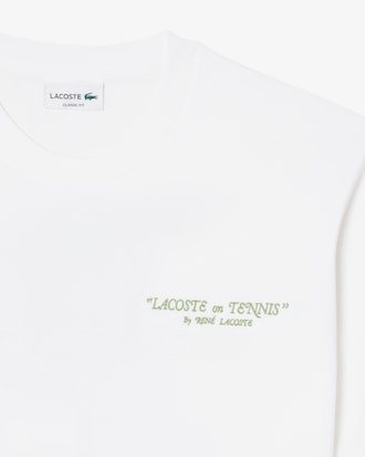 Camiseta de algod&oacute;n grueso bordado