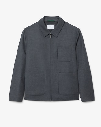 Pure Wool Zipped Jacket