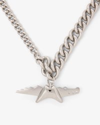Collar de cadena con colgante de cocodrilo Runway