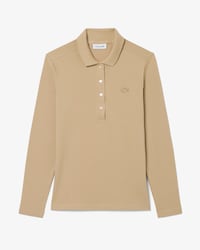 Polo de corte ajustado de minipiqu&eacute; el&aacute;stico L.12.D