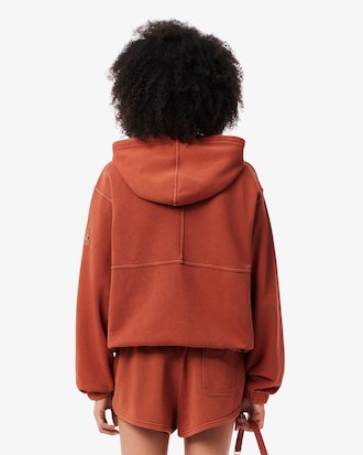 Sudadera con cremallera con efecto lavado oversized