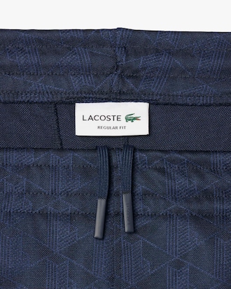 Pantal&oacute;n de ch&aacute;ndal de jacquard con monograma