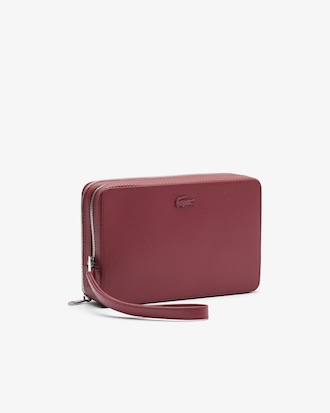 Bolso pequeño con cremallera Chantaco de piel efecto piqué