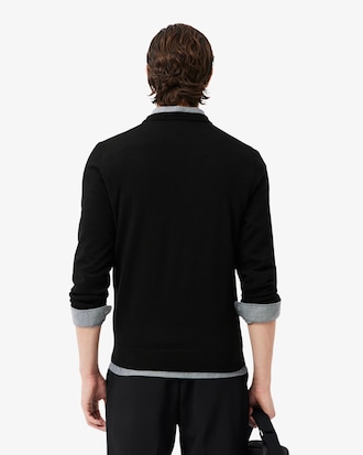 Jersey de cuello redondo de lana merino