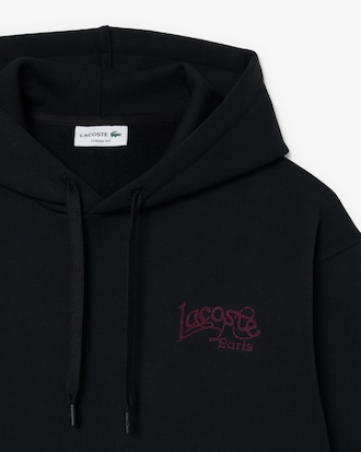 Sudadera con capucha y bordados de la marca