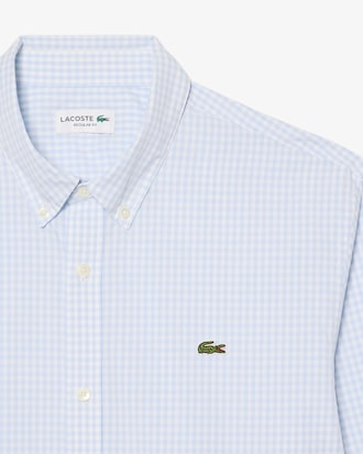 Camisa de corte regular de popel&iacute;n con cuadros escoceses