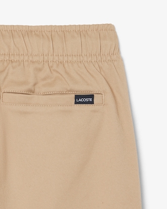 Pantalón de tela de gabardina de algodón elástico