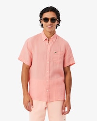 Camisa de lino de manga corta
