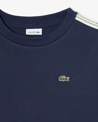 Sudadera de algod&oacute;n de rayas con logotipo