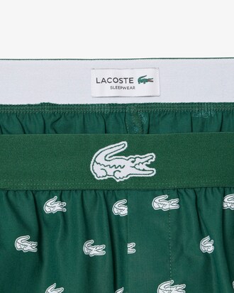 Pantal&oacute;n corto de pijama de popel&iacute;n de rayas