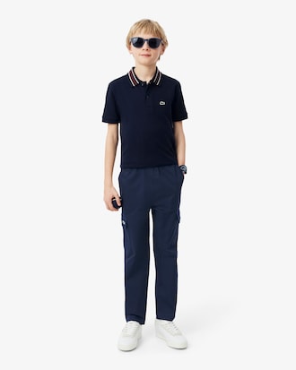 Pantal&oacute;n cargo de sarga de algod&oacute;n