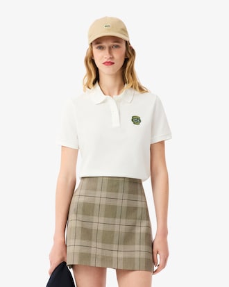 Polo de minipiqué con insignia de corte regular