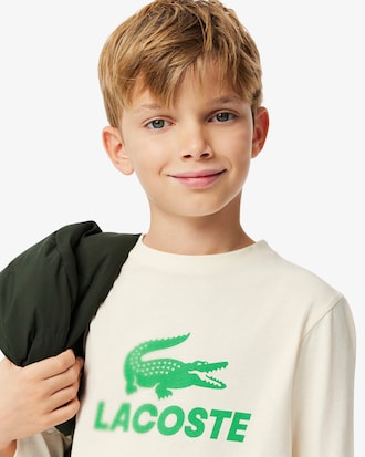 Camiseta de algodón con estampado de cocodrilo