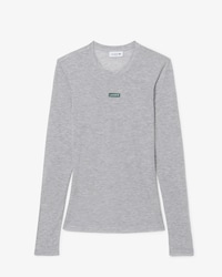 Camiseta de manga larga con etiqueta de la marca