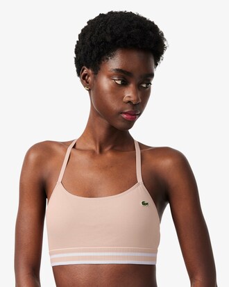 Bralette de algod&oacute;n de canal&eacute;