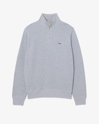 Sudadera de interlock con cuello alto y cremallera