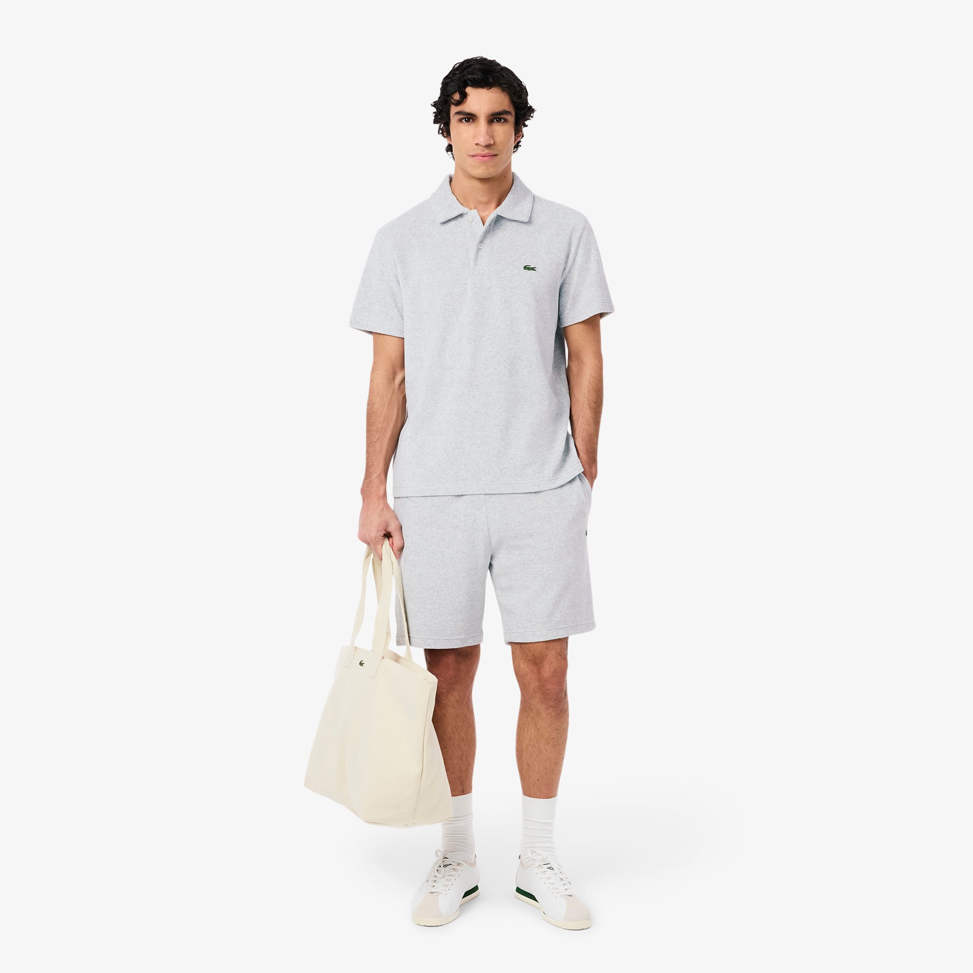 Polo de tejido de rizo de corte clásico Polos De Manga Corta