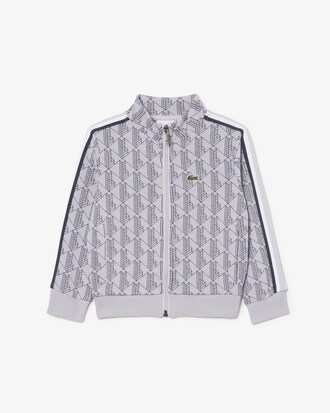 Unisex sudadera de cuello alto con cremallera con monograma