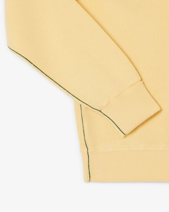 Jersey de cuello redondo de algodón de corte relajado