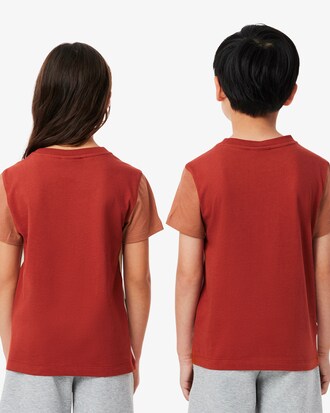 Camiseta de algodón con bloques de color