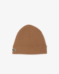 Gorro de canalé de lana cepillada