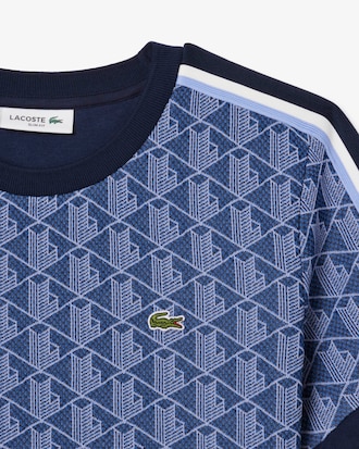Camiseta ajustada de jacquard con monograma