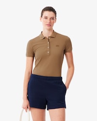 Polo de mujer Lacoste en piqu&eacute; de algod&oacute;n stretch
